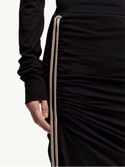 Gonna lunga arricciata MONCLER + RICK OWENS | MU01F8H0289AHD999
